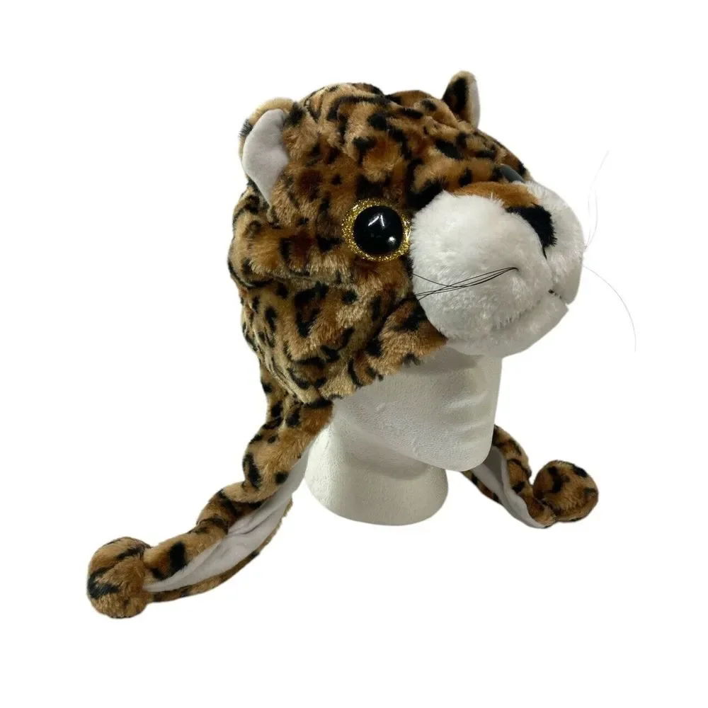Plush Funny Animal Hats with Fleece Lining Super Soft Warm Hat Ear Flaps EUC
